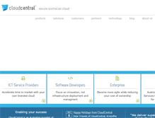 Tablet Screenshot of cloudcentral.com.au